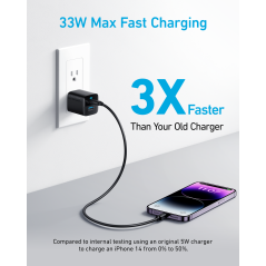 Anker 33W Power Supply Adapter - Fast, Reliable, and Efficient Charging Solution for Your Devices